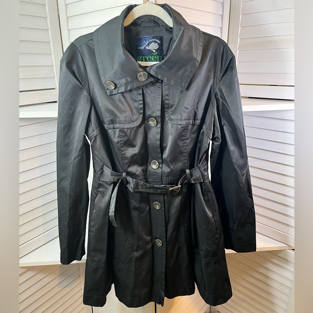 GREEN WITH ENVY TRENCH COAT